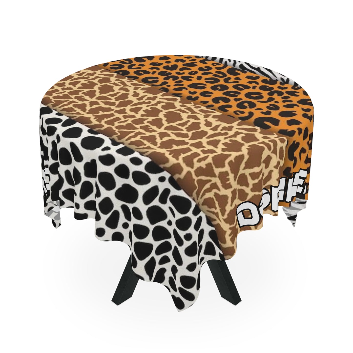 Wild Animal DOPiFiED Print Tablecloth - Stylish & Versatile Decor for Any Occasion