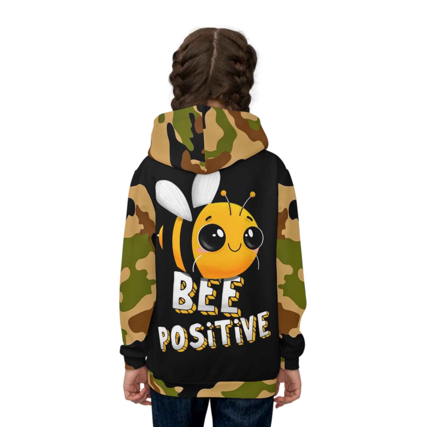 Children's DOPiFiED “Bee Positive” Camo Hoodie