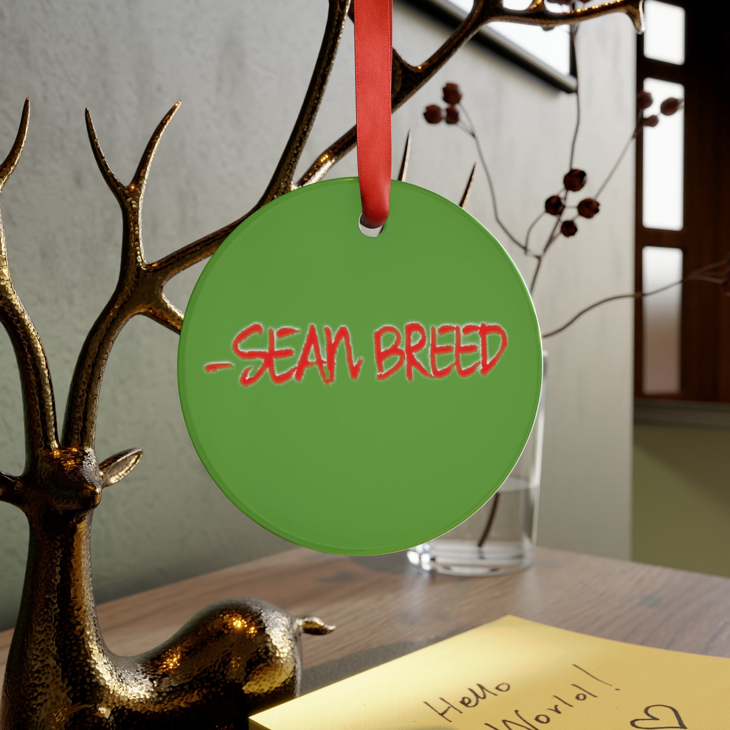 L❤️VE Acrylic Ornament with Ribbon