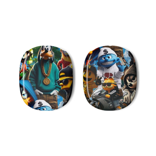 Cartoon Crew AirPod Max Skins — Colorful Gang Graphic Headphone Covers
