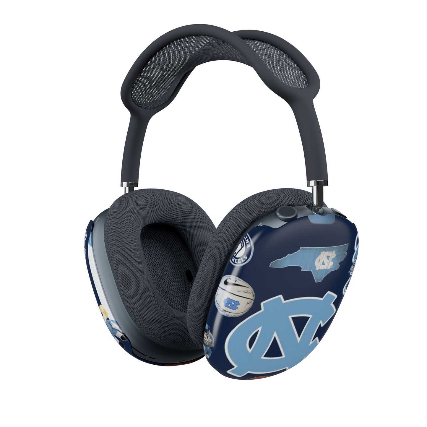 UNC Logo AirPods Max Skins – Carolina Blue Tar Heels Headphone Covers