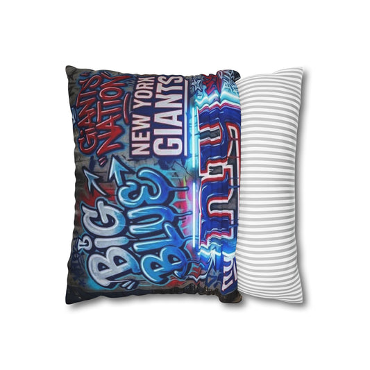 NYG Spun Polyester Square Pillowcase