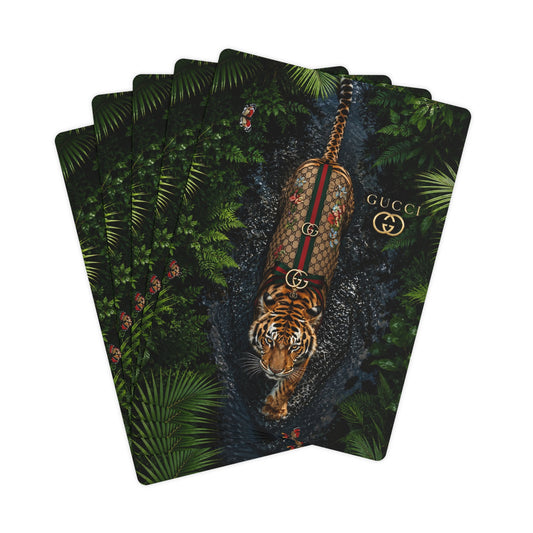 GG Tiger Luxury Brand Poker Cards