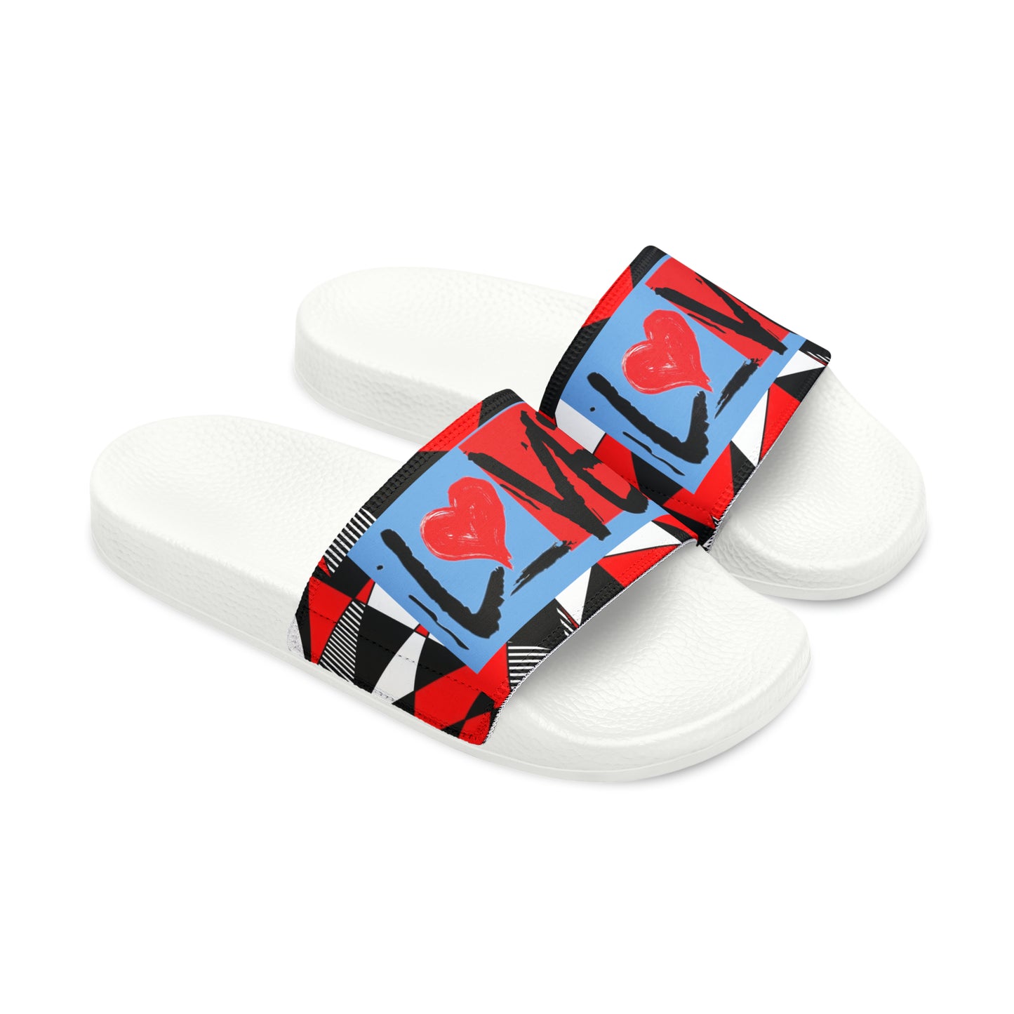 Sean Breed L❤️VE Men's PU Slide Sandals