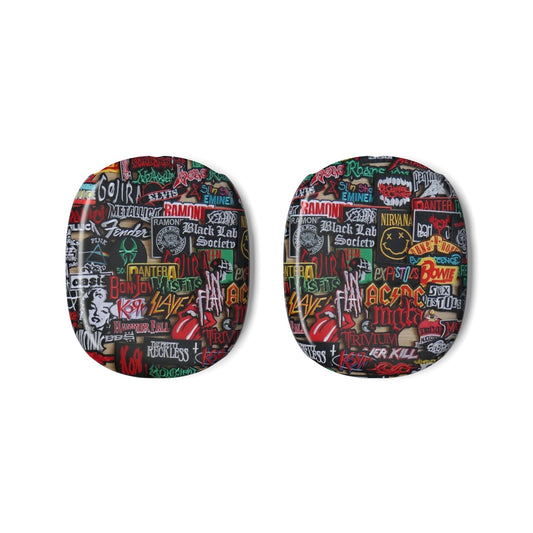 AirPods Max Case — Rock Band Sticker Collage Protective Covers