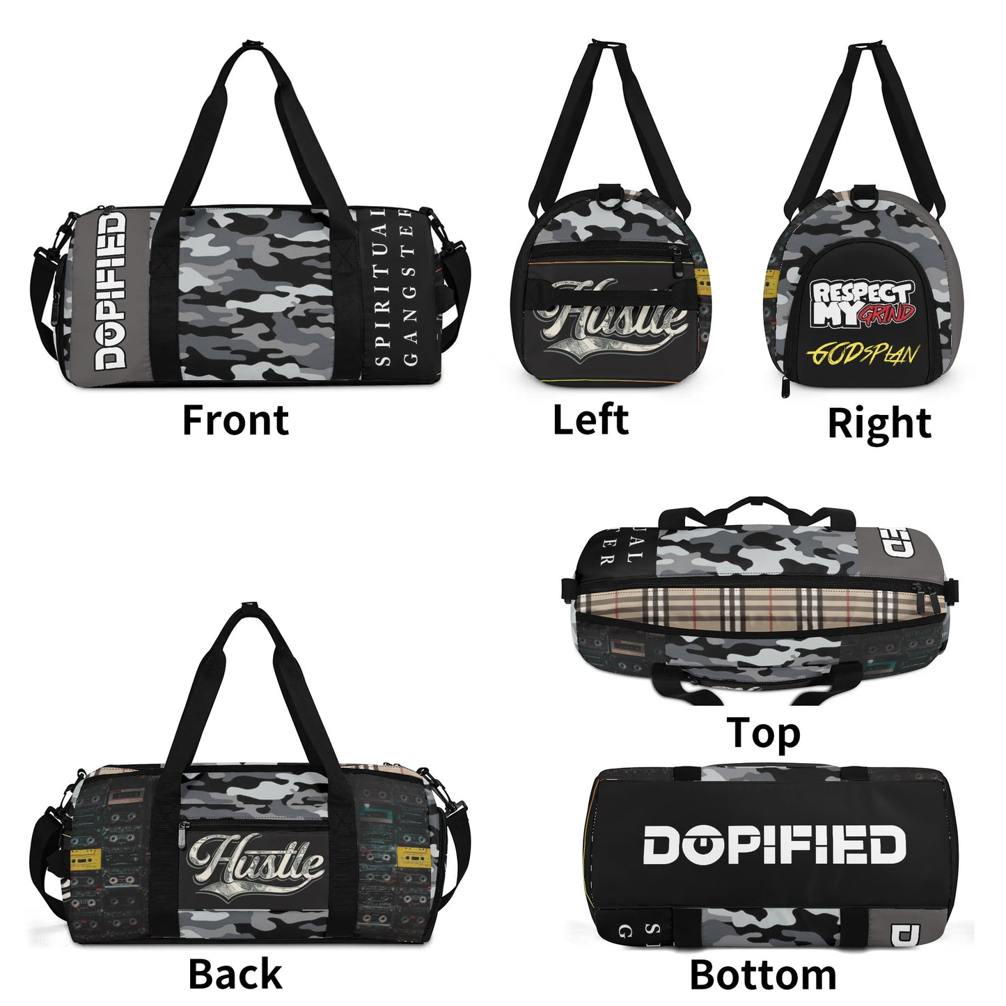 DOPiFiED Hustle Fashion Sports Luggage Bag Gym & Duffle Bag