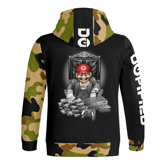 Adult DOPiFiED Full Zip Turtleneck Hoodie Streetwear