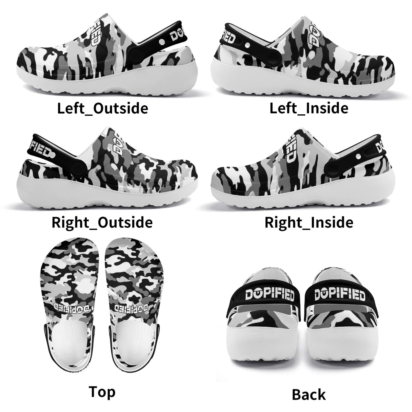 Mens DOPiFiED Camo Lightweight Nursing Sandals