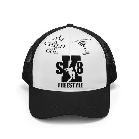 SK8 FreeStyle God Connected Mesh Trucker Hat