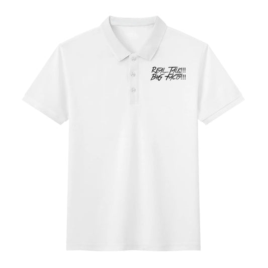 Unisex Adult RealTalk BigFacts God Wins Cotton Polo Shirt