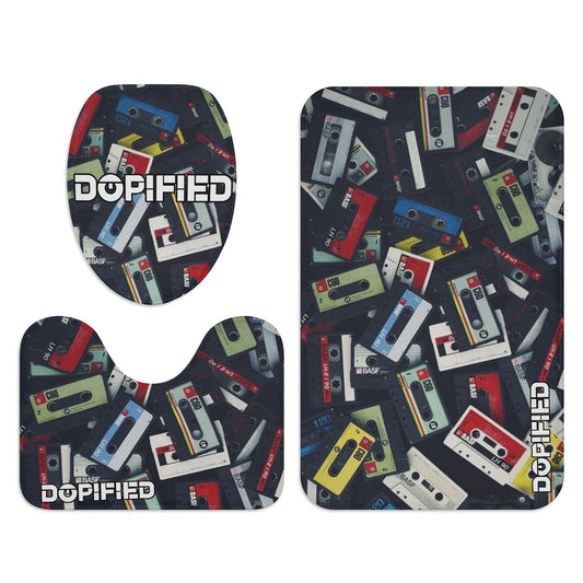 DOPiFiED cassette Theme Bathroom Toilet Set