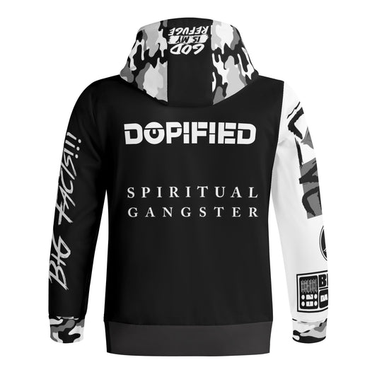 DOPiFiED, Sean Breed & Partners Adult Full Zip Turtleneck Hoodie Streetwear