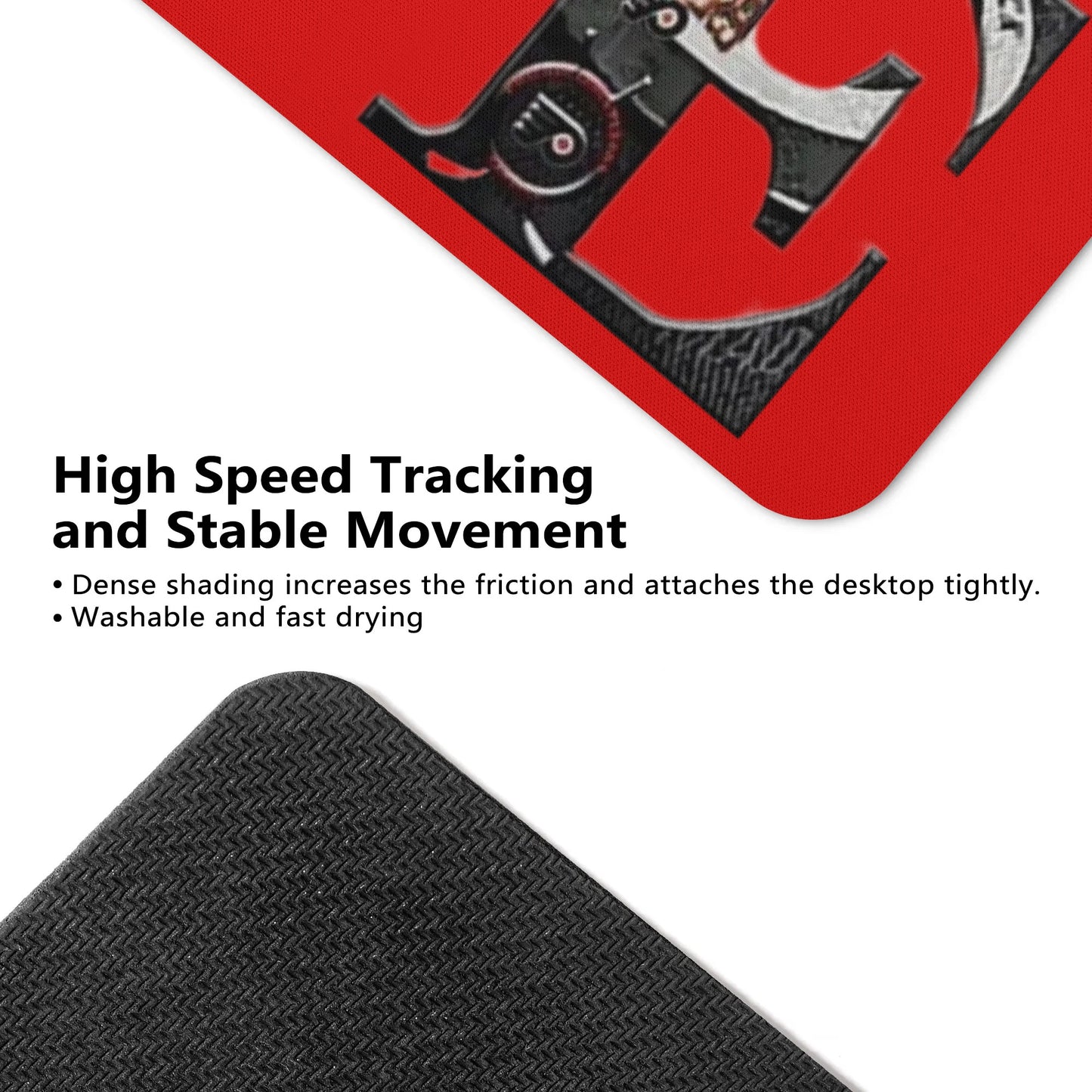 Philly Love Square Rubber Mouse Pad