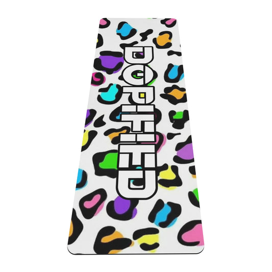 DOPiFiED Color Leopard 4mm Rubber Yoga Mat