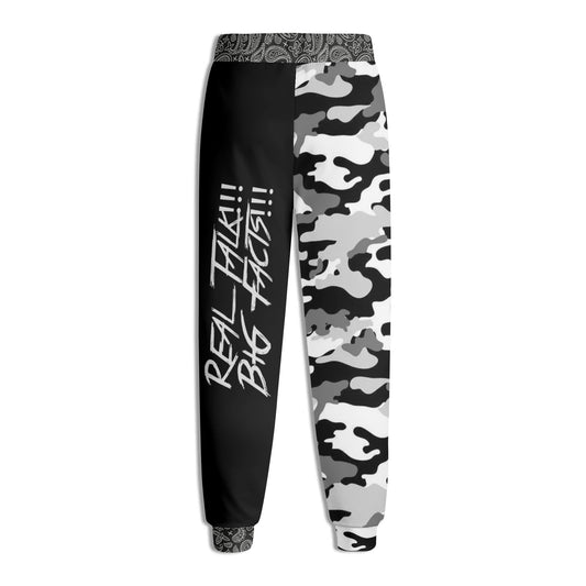 RealTalk BigFacts Unisex Adult Camo Joggers