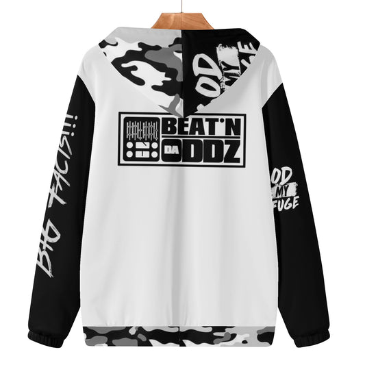 Sean Breed Mens Lightweight L❤️VE Brand Partners Camo Collab Zip Hoodie