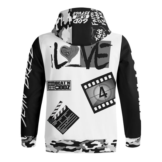 Sean Breed & Beatn Da Oddz Adult Full Zip Turtleneck Hoodie Streetwear