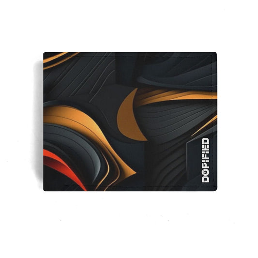 Mens DOPiFiED Geo Minimalist PU Leather Wallet Paper Folded Wallet