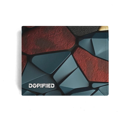 Mens DOPiFiED GEO Minimalist PU Leather Wallet Paper Folded Wallet