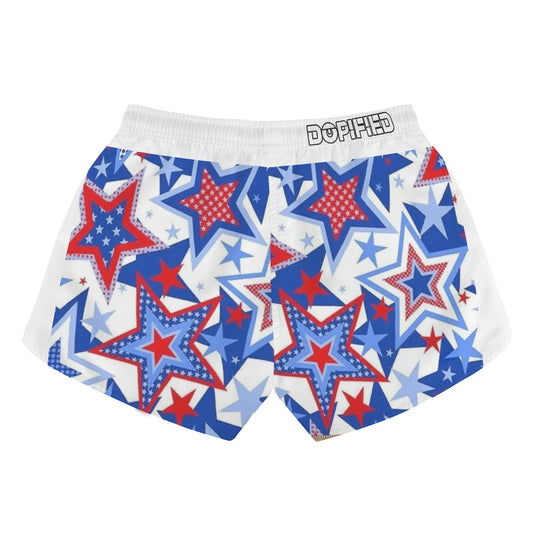 Womens 4th July Casual Beach Shorts