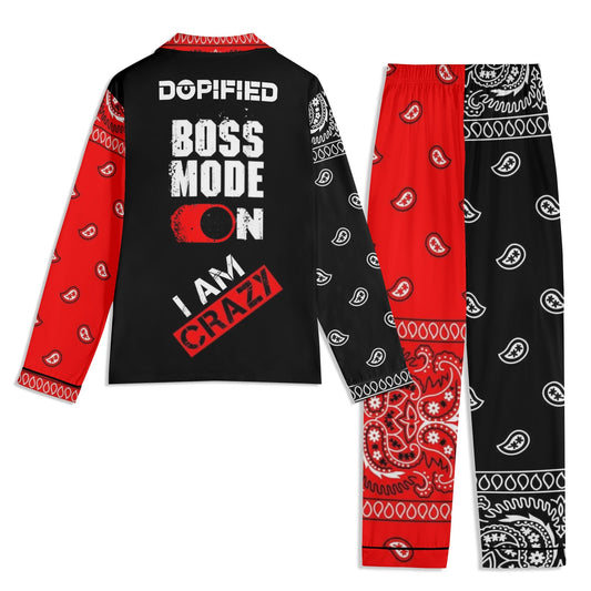 Bandana G Unity DOPiFiED Unisex Long Sleeve Adult Nightwear Pajama Set