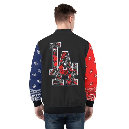 Mens Tie Unity G Love Zip Bomber Jacket