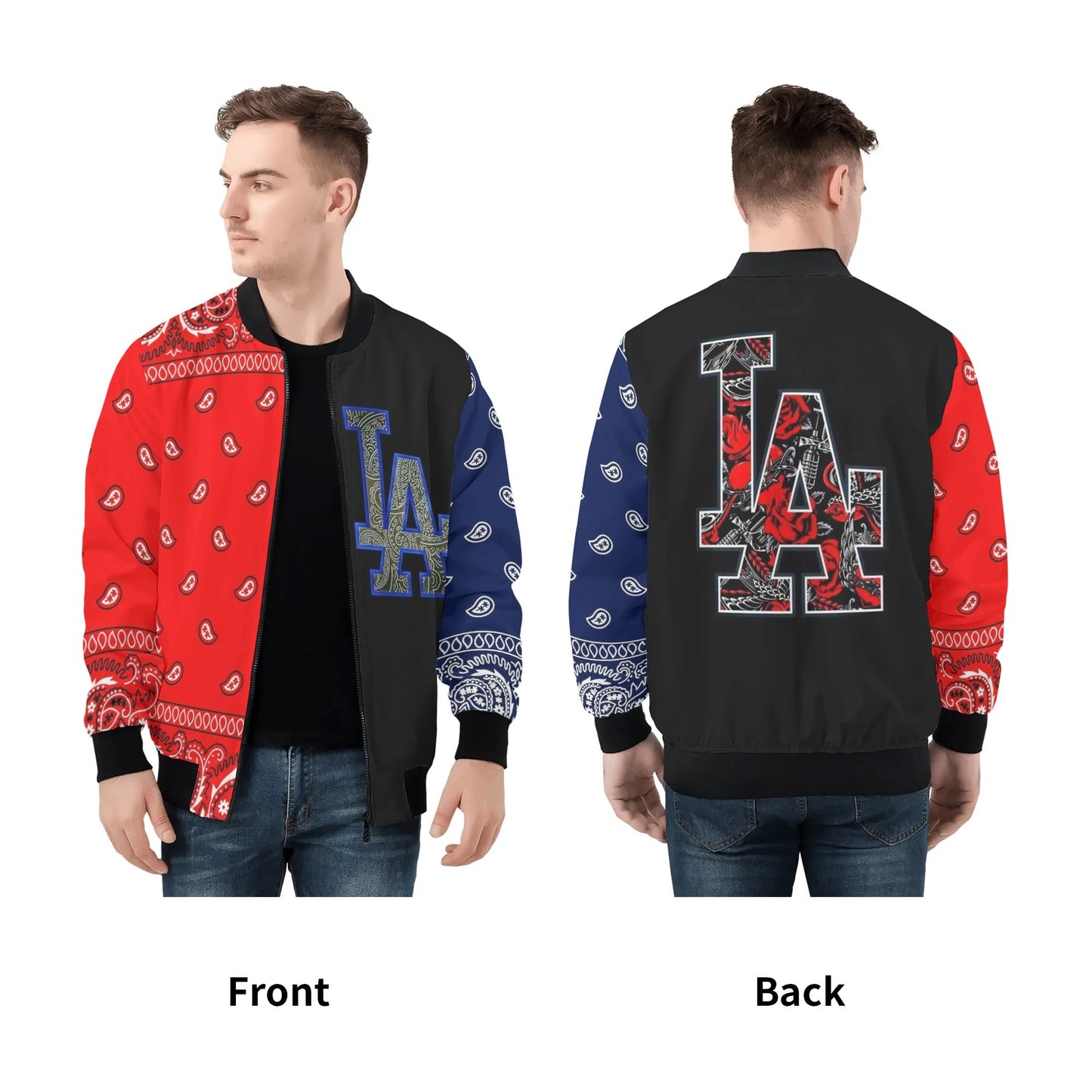 Chaqueta bomber con cremallera y lazo G Love para hombre