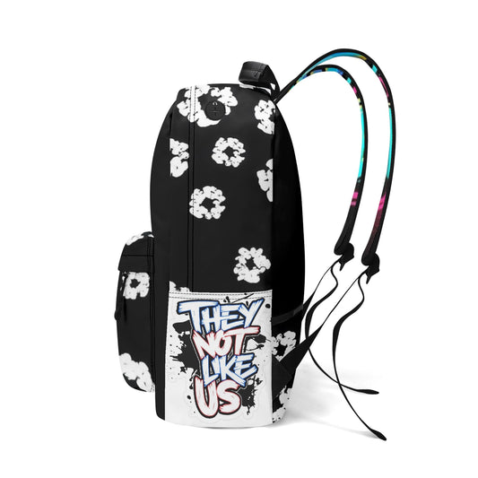 Hustle Humble 17 Inch Twill (PU) Leather School Backpack