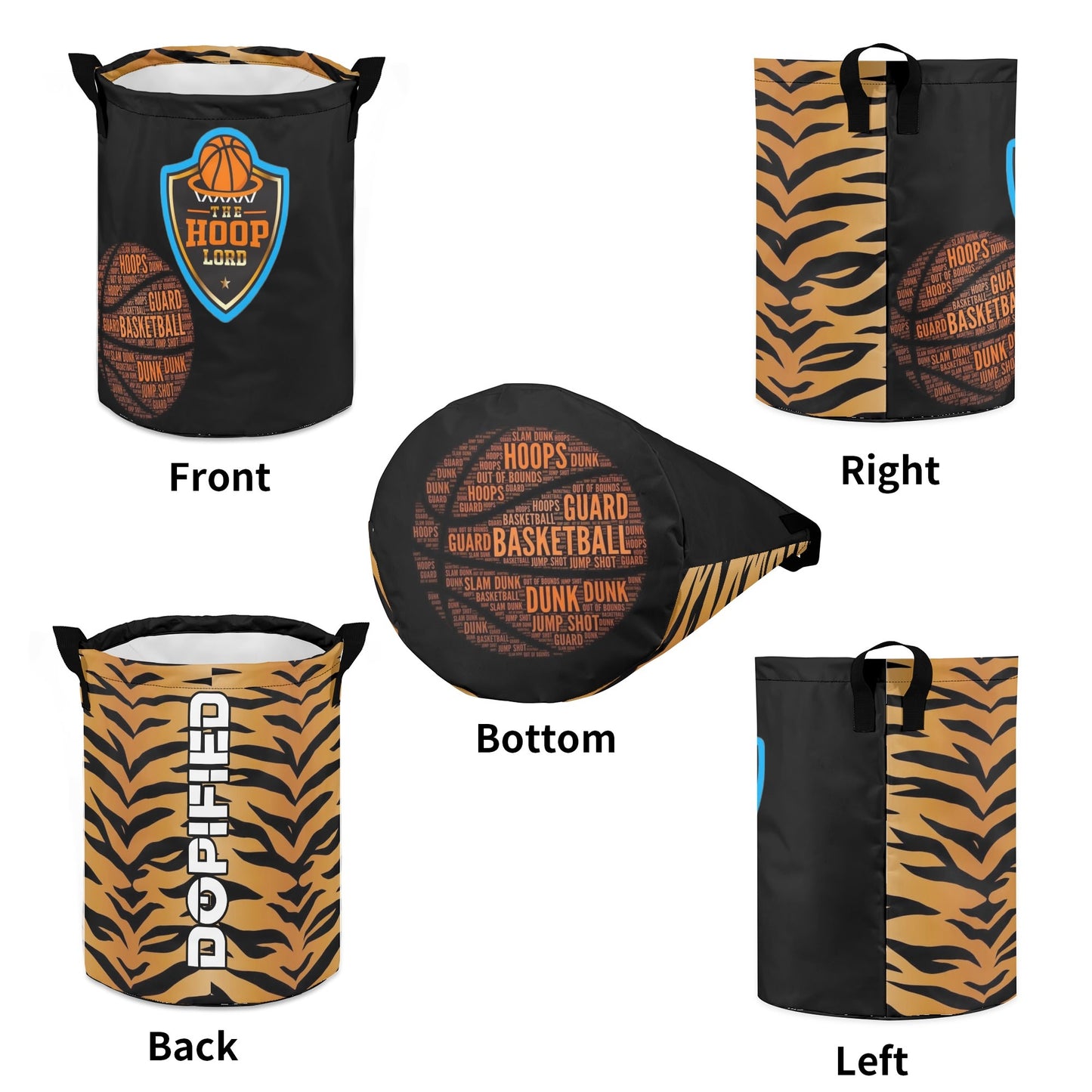Hoop Lord Fam Laundry Basket/ Storage Bag
