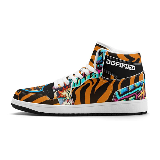Mens Hoop Lords DOPiFiED Edition Premium PU Leather High Top Sneakers-V2