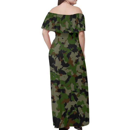 Womens DOPiFiED Off The Shoulder Wrap Long Dress