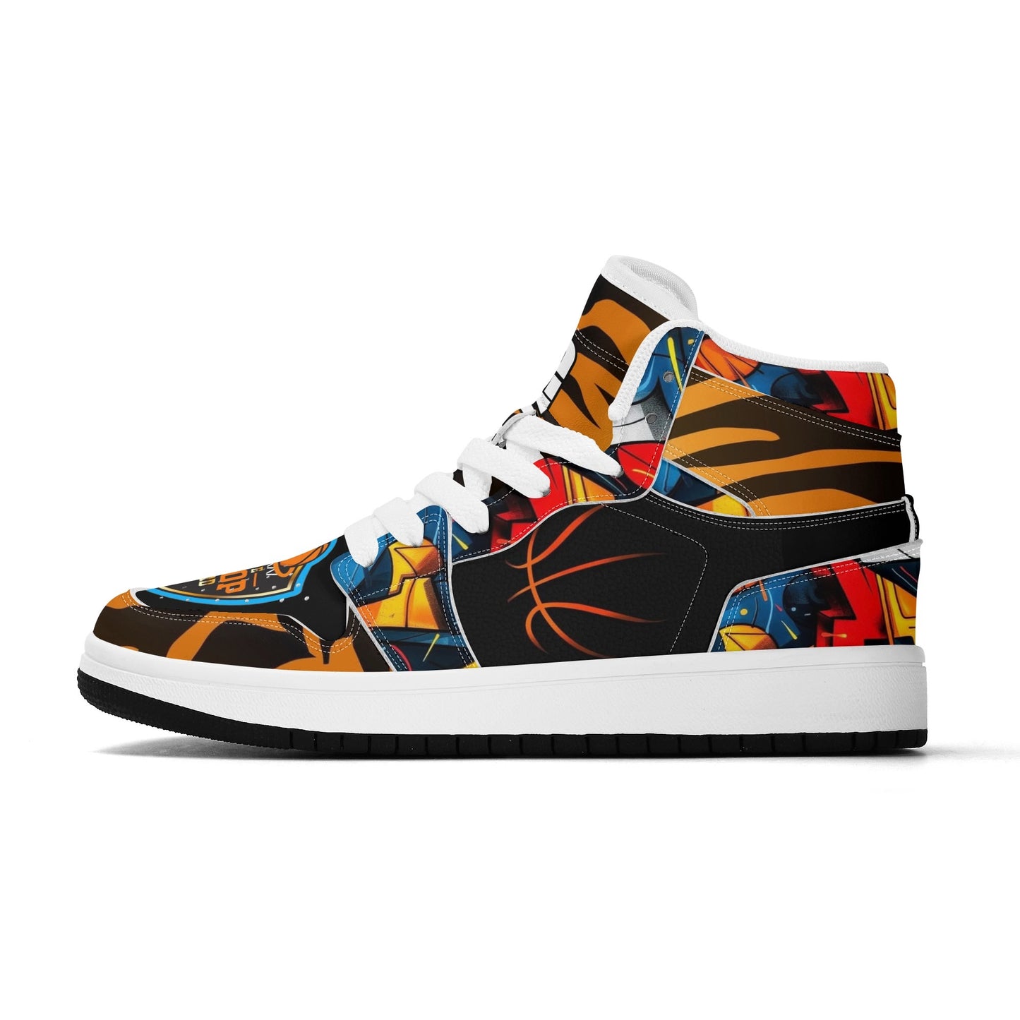 Hoop Lord jr 1s Kids Premium High Top Leather Sneakers