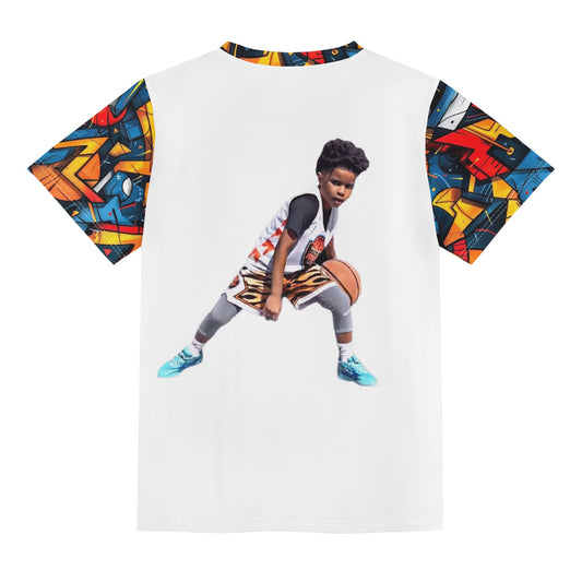Childrens Hoop Lord GEO Loose Fit Short Sleeve T-Shirt Pull on Tees