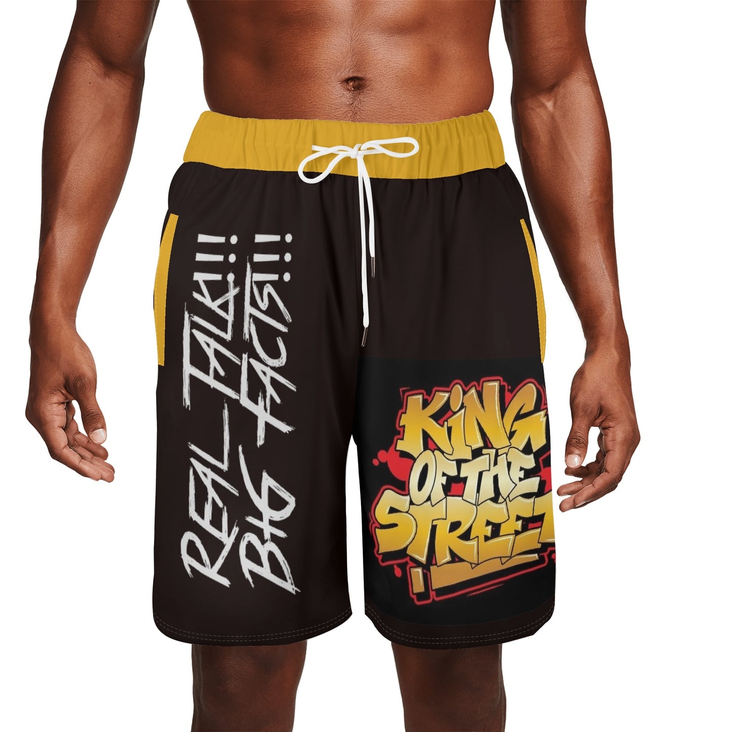 Mens RealTalk Basketball Mesh Shorts Sea Life Swim Trunks