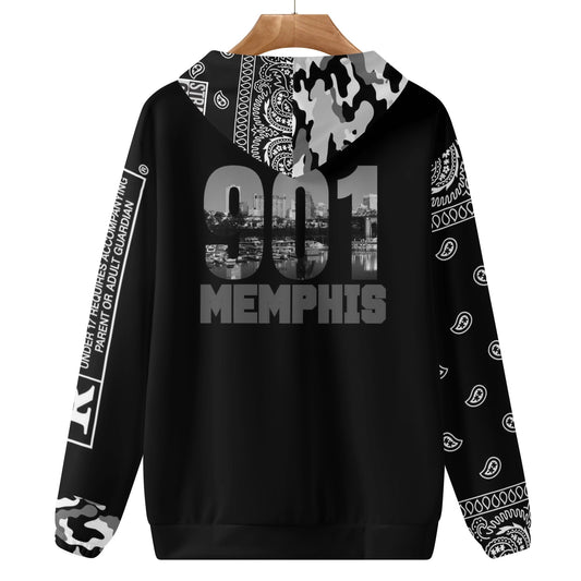 Mens SkateGOD 901 Memphis CamoDanna Lightweight Hoodie