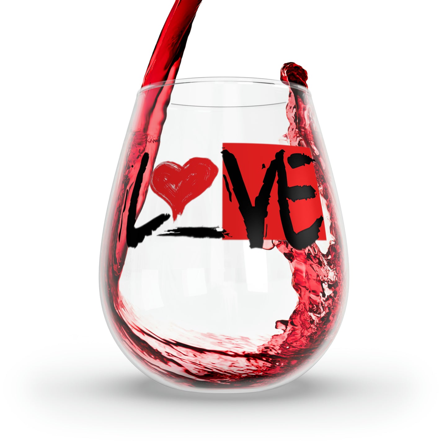 Sean Breed L❤️VE Stemless Wine Glass, 11.75oz