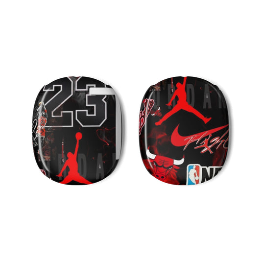 AirPods Max Case – Black Red Basketball 23 Jumpman Protective Skins