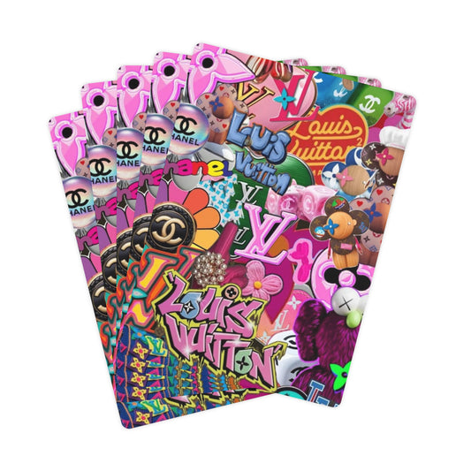 LV Collage Poker Cards