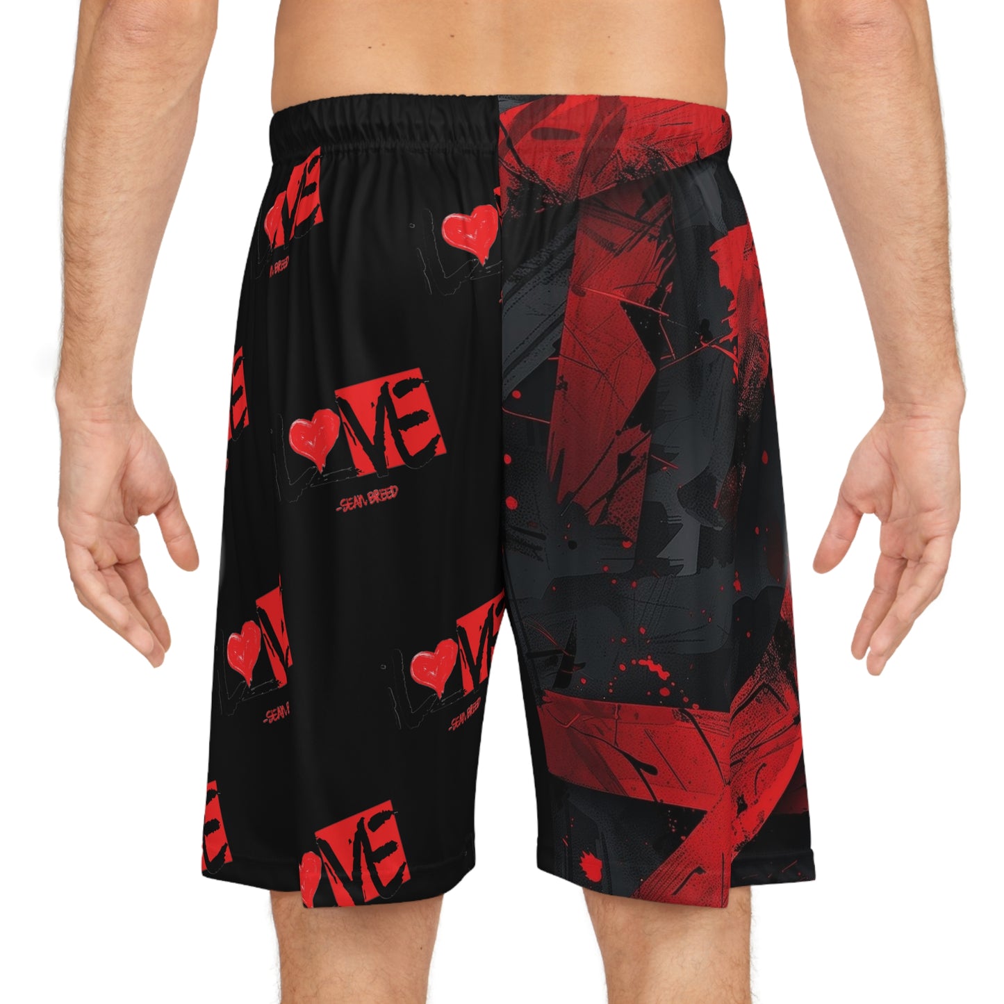 Sean Breed L❤️VE abstract Basketball Shorts