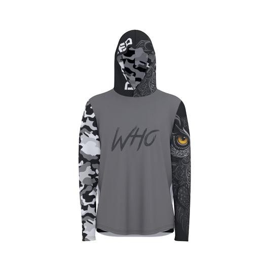 DOPiFiED WHO? Men's Sunscreen Protection Sports Hoodie With Thumb Holes