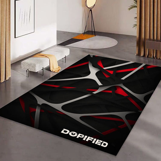 DOPiFiED Abstract Foldable Rectangular Floor Mat