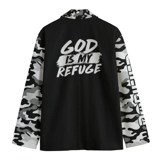 Yeshua Men's Casual Flat Lapel Collar Blazer | 245GSM Cotton