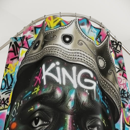 Biggie King 👑Of NY. Shower Curtains