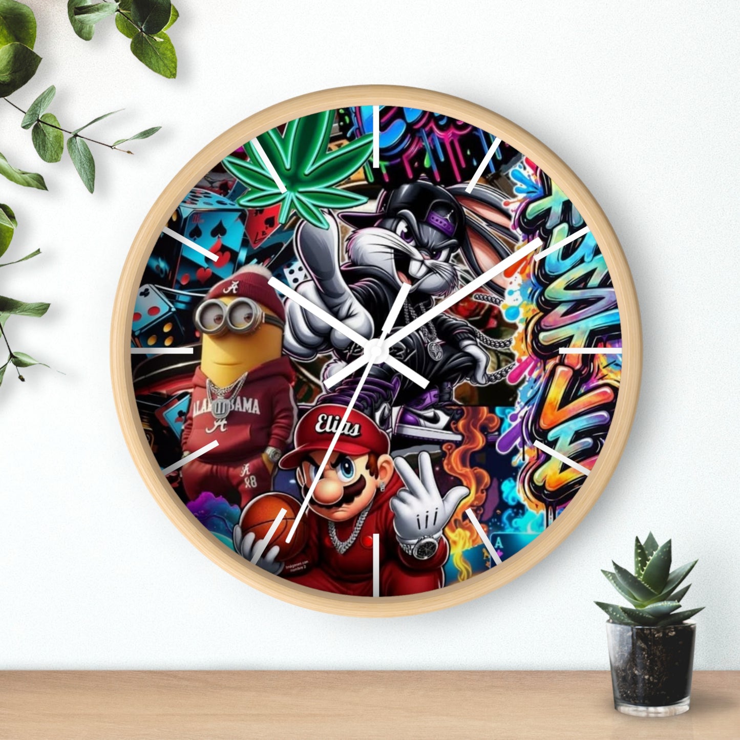 HoodToons Wall Clock