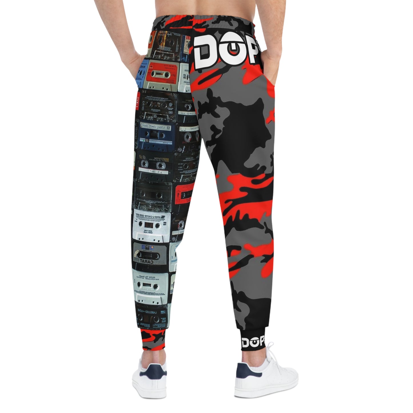 DOPiFiED “Red Camo Throwback Cassette” Athletic Joggers