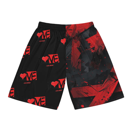 Sean Breed L❤️VE abstract Basketball Shorts