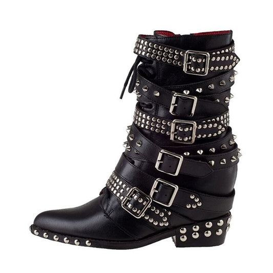 Belt Buckle Ankle Boots