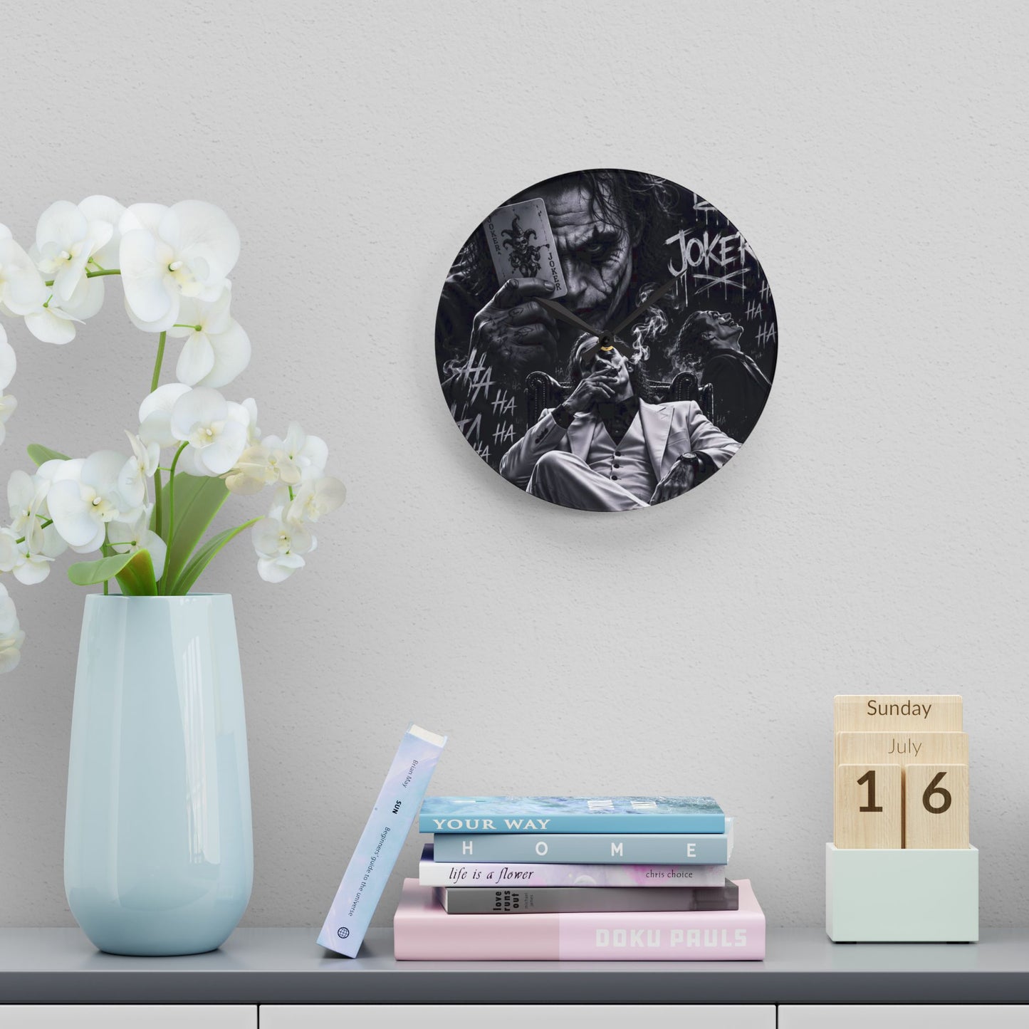 Da Joker Acrylic Wall Clock