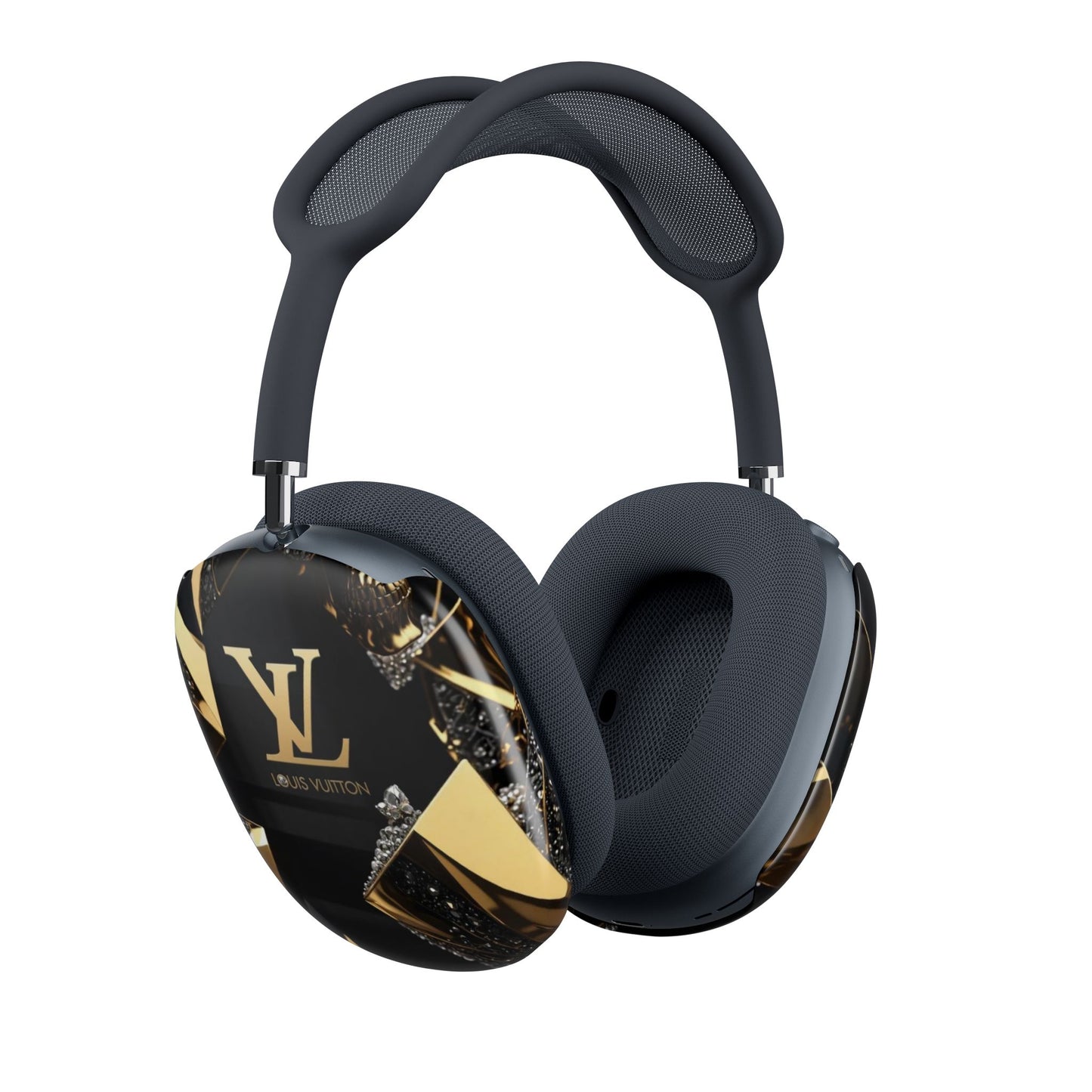 Luxury Skull Gold LV AirPods Max Case
