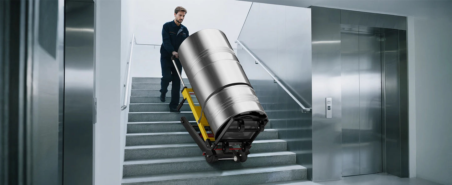 Electric Stair Climbing Hand Dolly Cart for Moving 400lbs Capacity Heavy Duty Folding Stair Climber
